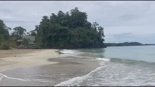 Peaceful Dreamy Walk Greeted By Warm Caribbean Waves At The Dreamy Red Frog Beach Resort