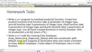 10-Constructor Overloading in OOP using C++