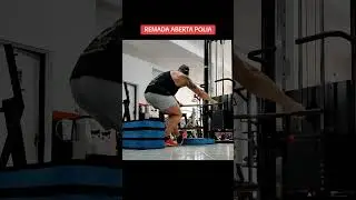 Exercício carga alta, porção superior dorsal, encaroçar.