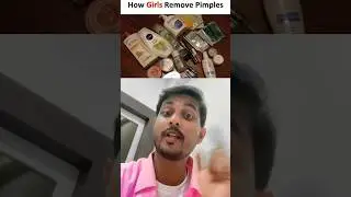Girls Vs Boys Pimples Removing Technique #funny #comedy #funnyvideos #shorts #viralshorts #boy