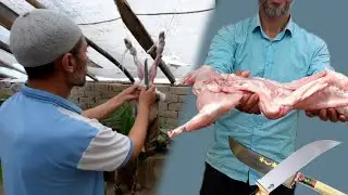 Quyon so‘yish. Қуён сўйиш. убой и разделка кроликов. Killing rabbits for food.