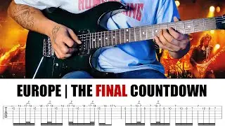 Europe - The Final Countdown Guitar Solo Lesson With Guitar Tab