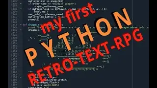 My first Python Retro-Text-RPG: Legend Of The Blue-ish Dragon