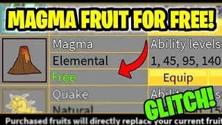 HOW TO GET PERMANENT MAGMA FRUIT FOR FREE! (2024,2025)