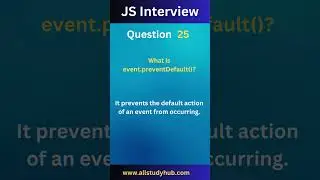 what is prevent default in javascript #allstudyhub #music