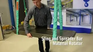 Acculift Material Rotator - custom non-powered lifting solution for rotating materials.
