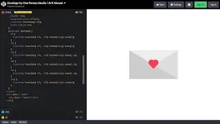 ASMR Programming - ENVELOPE in HTML & CSS - No Talking