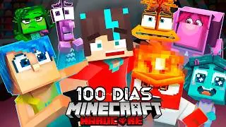 🟥SOBREVIVÍ 100 DÍAS en INTENSAMENTE en Minecraft HARDCORE!