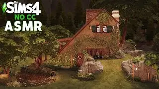 The Sims 4 l ASMR Ambience l Witch's Cottage off the grid! l Glimmerbrook Watch l speed build l NOCC