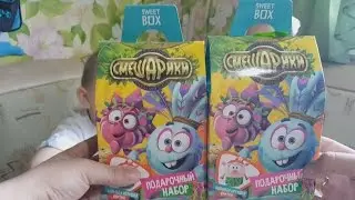 открываем sweet box смешарики
