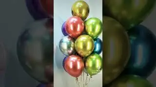 Сет из Хромированных шаров со сферой с перьями и индивидуальной надписью