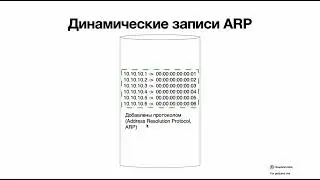 7.2 ARP таблица и ARP протокол