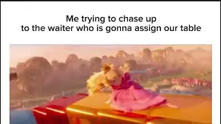 Me trying to chase up to the waiter who is gonna assign our table
