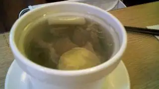 Clear beef soup at Din Tai Fung Taipei