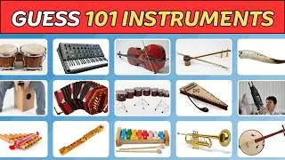 Guess The Instrument 🥁🎸 | Can You Guess 101 Musical Instruments?