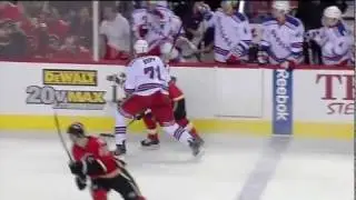 Cory Sarich nails Brad Richards [HD]