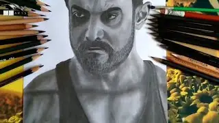 Aamir Khan Drawing Step by Step full Tutorial | Using Charcoal and Graphite Pencil