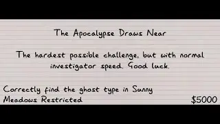 Phasmophobia Ascension Update 11th Weekly Challange  :The Apocalypse Draws Near