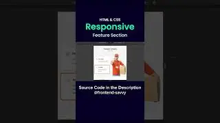 Responsive Feature Section Design Tutorial with HTML & CSS  