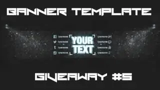 free youtube banner template #5 PSD