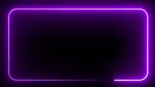Purple Neon Frame Background | MD Animated Backgrounds | Free Video Backgrounds