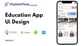 Education App Ui Design Flutter | Flutterflow Tutorial For Beginners