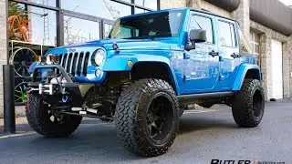 Jeep Wrangler with 20in Black Rhino Glamis Wheels