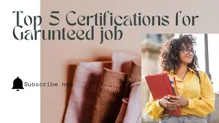 Certification from Guaranteed Job Top 5 - ManiKanta