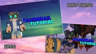 How to make Free Minecraft Thumbnails | Easy Tutorial