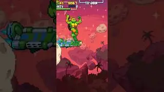 Mikey air surfing through the debris field - TMNT Shredders Revenge