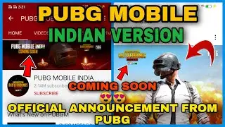 PUBG MOBILE INDIAN VERSION COMING ON THIS DIWALI 💥 CONFIRMED NEWS FROM OFFICIAL PUBG MOBILE