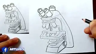 Как нарисовать микроскоп