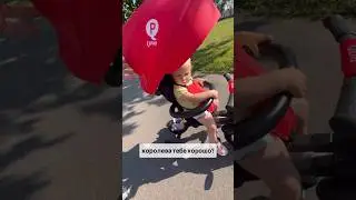 Обкатываем с Кирой велосипед🔥 #дочка #мама #мамавдекрете #декрет #декретныебудни #дочь #парк