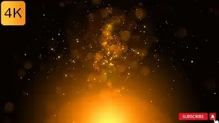 4K Golden Dust Particles Overlay | Golden Background Free