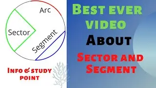 How to | find the | area of sector | Sector of a circle | Segment of a circle | Elements of circle