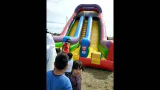 James Cheng Jacqueline Cheng trampoline slide kids festival arts & crafts, games and entertainment!