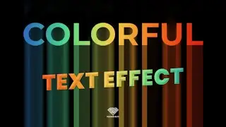 How to Create Long Gradient Shadow Text Effect in Photoshop | Rainbow Text Effect
