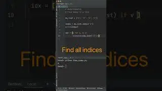 python list how find first index, second index, all indexes