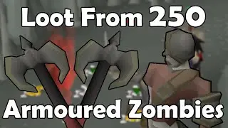Loot From 250 Armoured Zombies - NEW Defender of Varrock Quest Monster