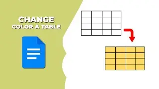 how to change the color of a table in google docs