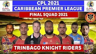 Trinbago Knight Riders Full Squad 2021 | Trinbago knight riders squad 2021 | CPL 2021 |