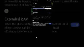 how to extend Ram (in Vivo  y20 Android 12 version)