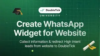 How to Create WhatsApp Widget for Website? | DoubleTick WhatsApp API