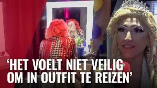 Pride-vierders kleden zich om op CS voor Canal Parade