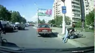 Driver fight a Cycling in Russia !