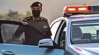 المرور السعودية | صدام واحد مسك فرامل ?🌚