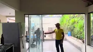 Porta Exodoor 5 folhas , janela 4 folhas
