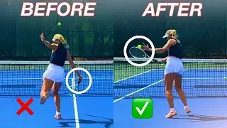 How to Improve the Backhand Volley feat WTA Pro 