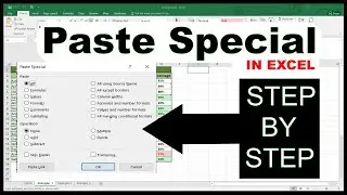 How to use Paste Special in Excel || Step by Step | Detail Video | Complete Tutorial || IN  HINDI