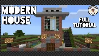 Minecraft: How to make a Small Modern house. Tutorial # 1